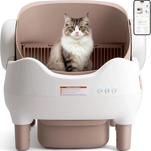 Self Cleaning Multi-cat Odor-Free Automatic Litter Box with APP Control